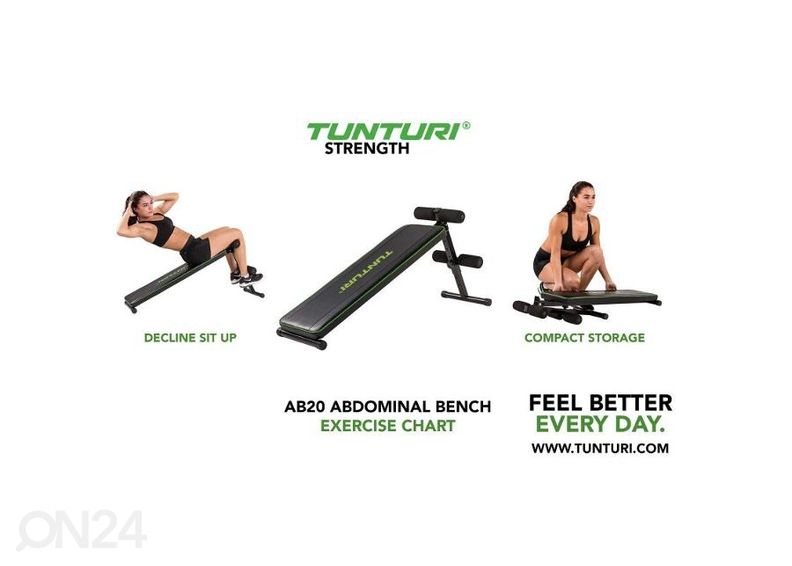 Treeningpink Tunturi AB20 Abdominal Bench suurendatud