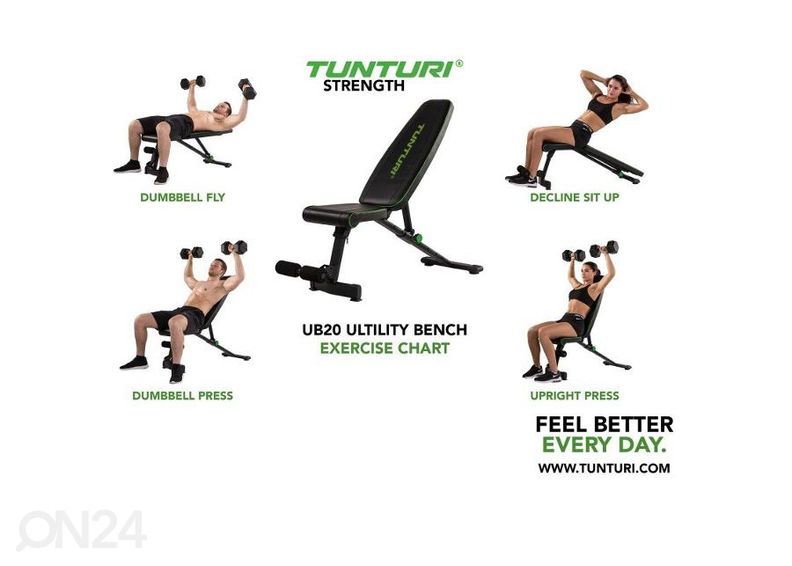 Treeningpink Tunturi UB20 Utility Bench suurendatud