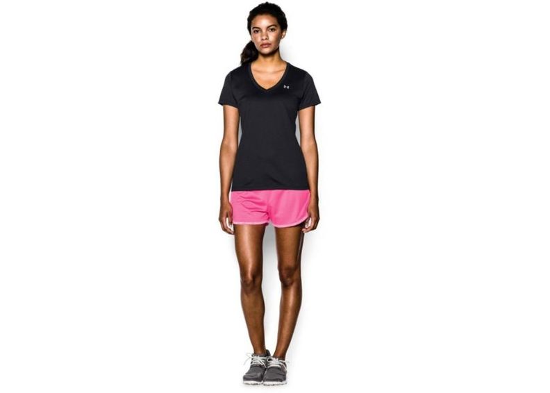 Treeningsärk naistele Under Armour Tech V-Neck Short Sleeve W 1255839-002 suurendatud
