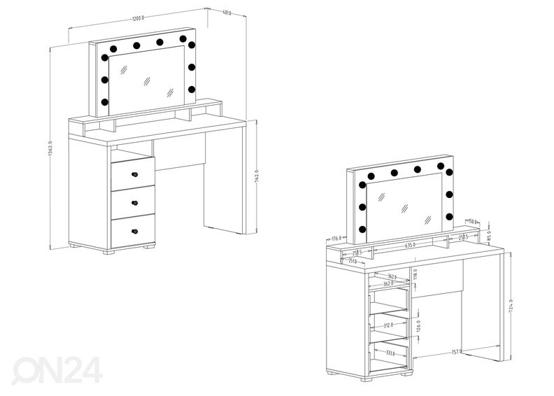 Tualettlaud suurendatud