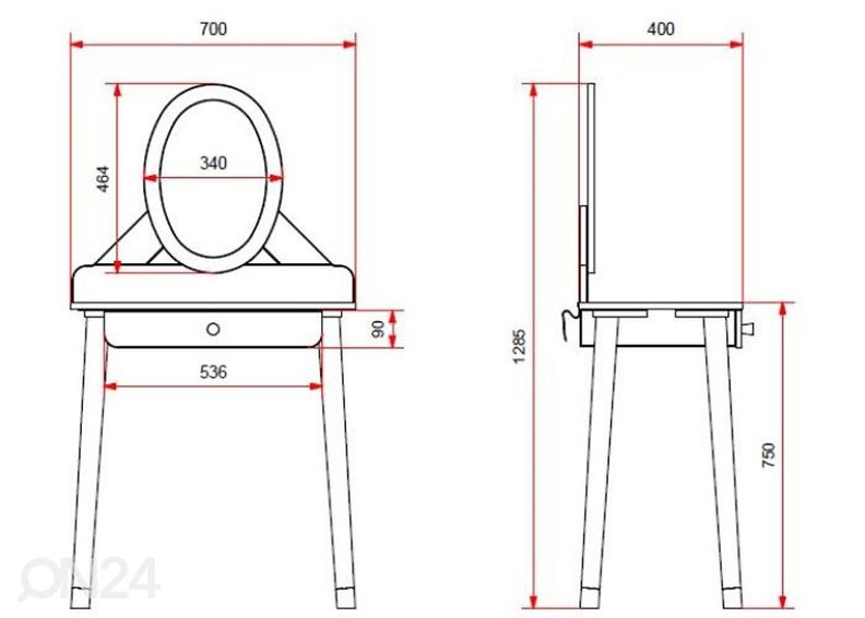 Tualettlaud Billy, valge suurendatud