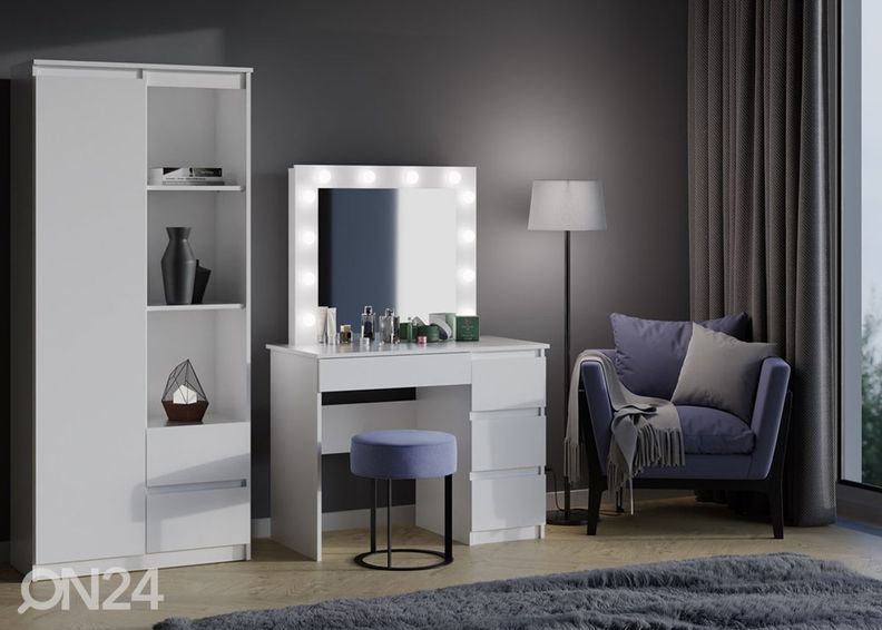 Tualettlaud peegli ja valgustusega Ganz 1 suurendatud