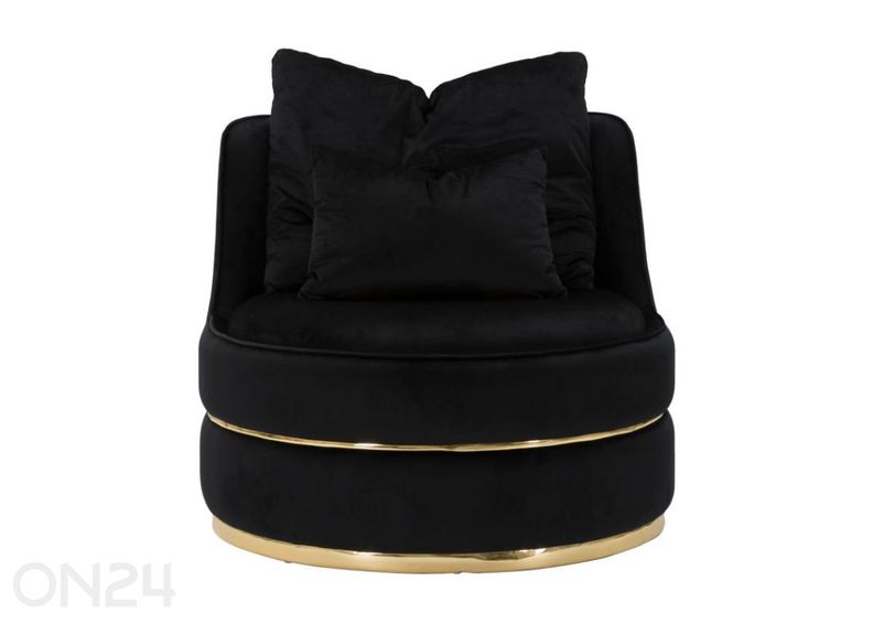 Tugitool Paris Ø72 cm, must/kuldne suurendatud