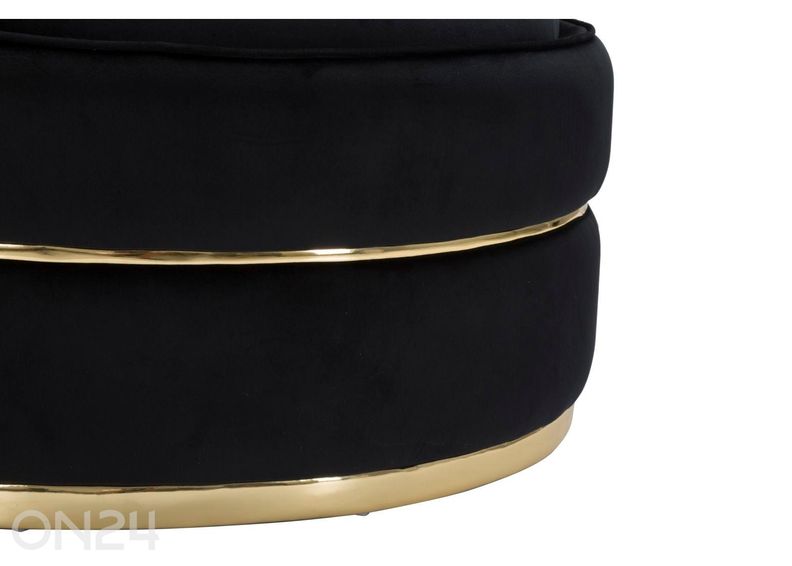 Tugitool Paris Ø72 cm, must/kuldne suurendatud