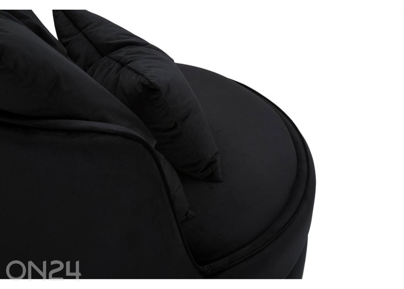 Tugitool Paris Ø72 cm, must/kuldne suurendatud