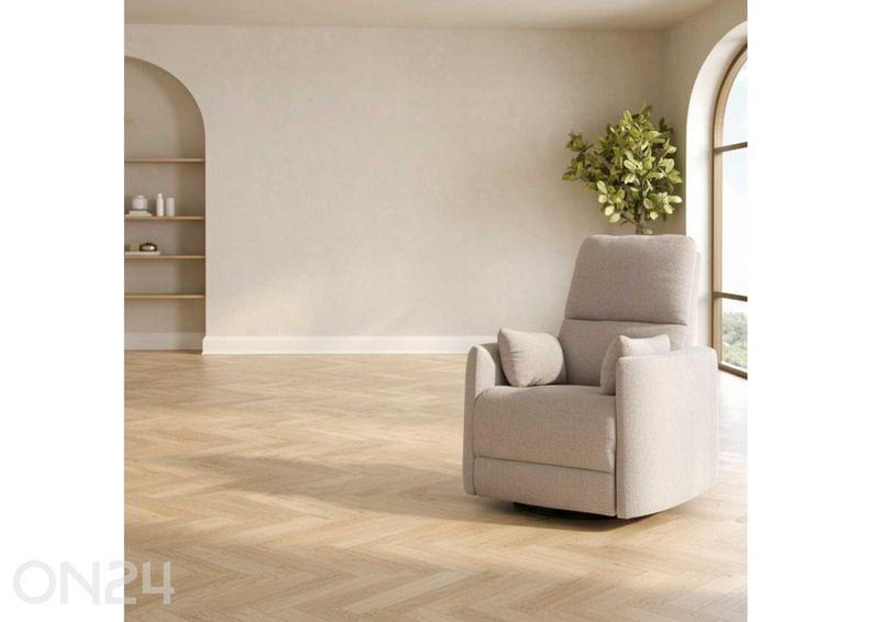 Tugitool Stina kiikuv ja pöörlev manuaalne recliner suurendatud