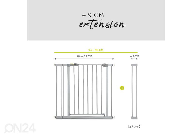 Turvavärav 84-89 cm Hauck Essential Stop N Safe 2 suurendatud