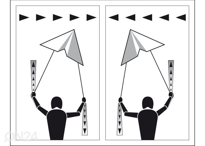 Tuulelohe Parachute Kite Fantasy 120 Dragon fly suurendatud