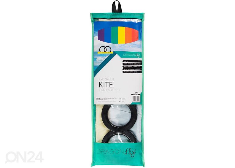 Tuulelohe Parachute Kite Fantasy 120 Dragon fly suurendatud