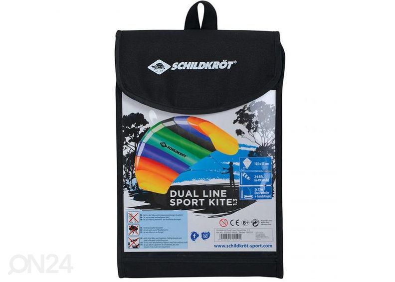 Tuulelohe Schildkrot Dual Kite 1.3 suurendatud