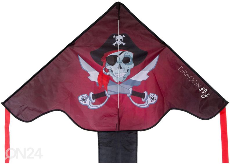 Tuulelohe Tail Kite Pirate Dragon Fly suurendatud