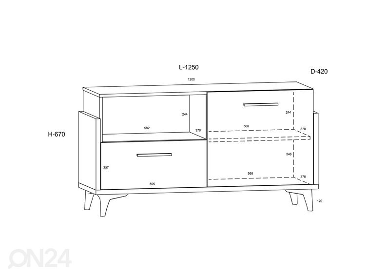 TV-alus Blarney suurendatud
