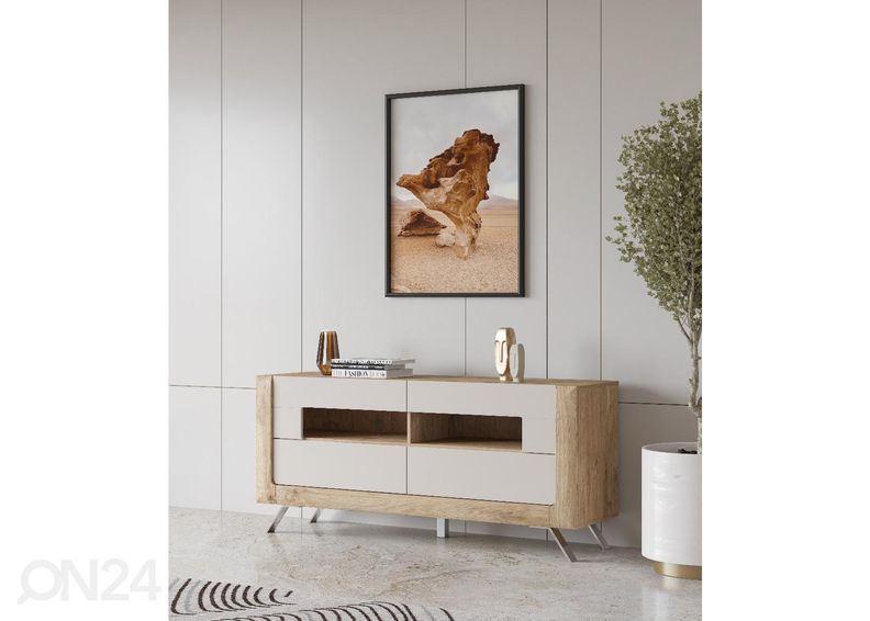 TV-alus Cassandra 161 cm, tamm/kašmiir suurendatud