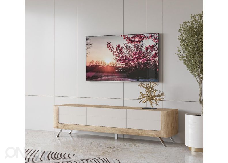 TV-alus Cassandra 199 cm, tamm/kašmiir suurendatud