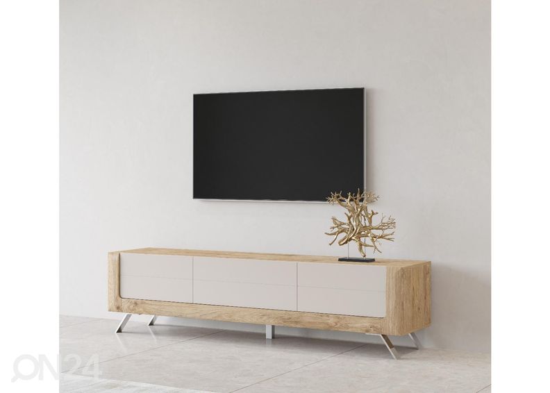 TV-alus Cassandra 199 cm, tamm/kašmiir suurendatud