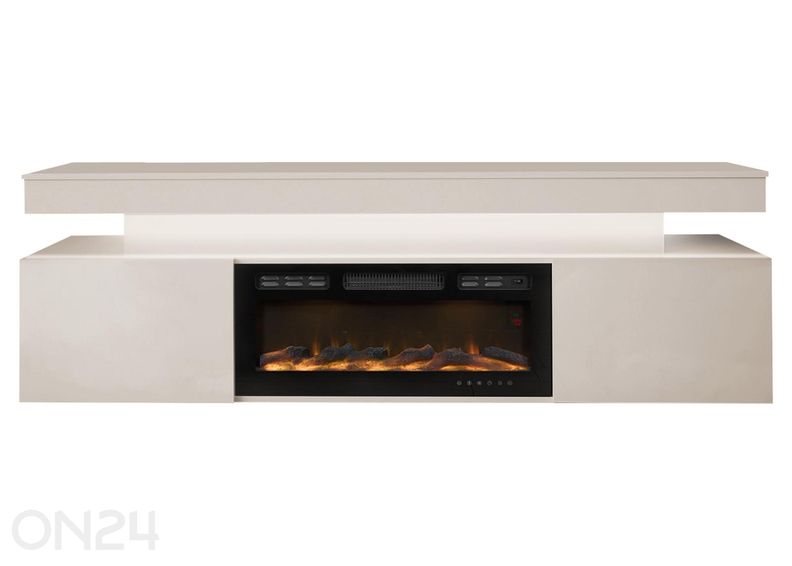 TV-alus Glossa 190 cm + kamin + LED suurendatud