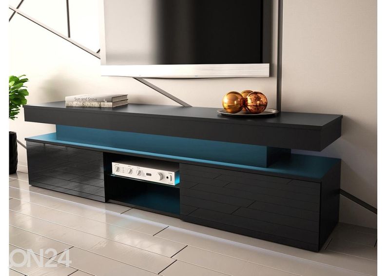 TV-alus Glossa 190 cm + LED suurendatud