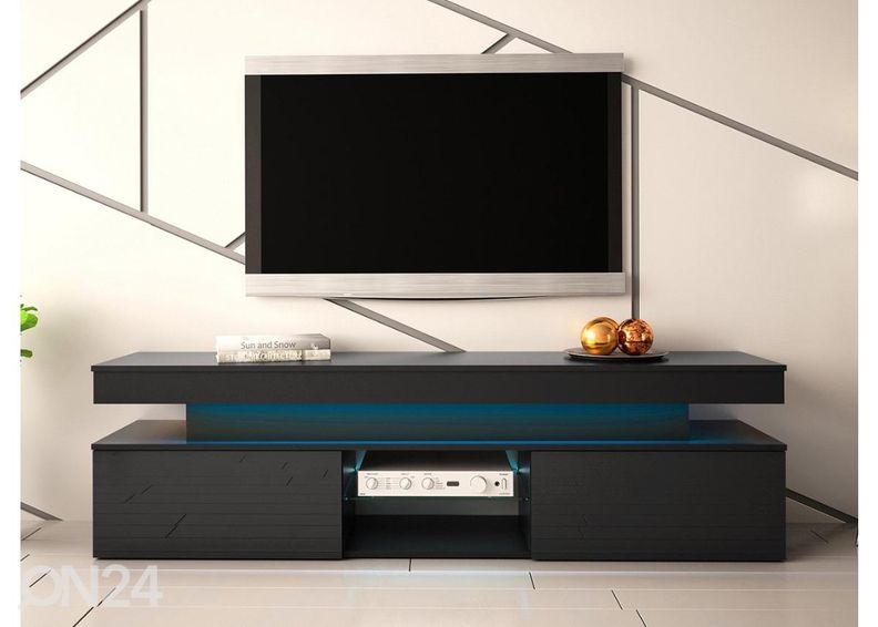 TV-alus Glossa 190 cm + LED suurendatud