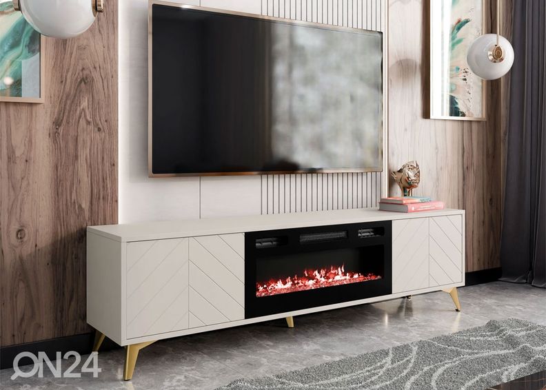 TV-alus Ksenia 184 cm elektrikaminaga suurendatud