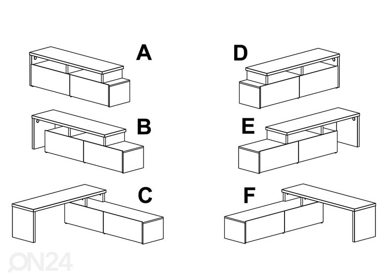 TV-alus Mike + LED suurendatud