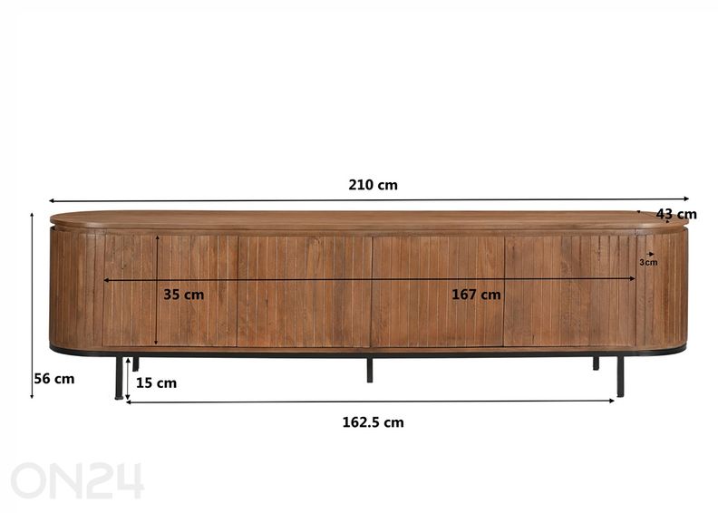 Tv-alus Noor 210 cm suurendatud