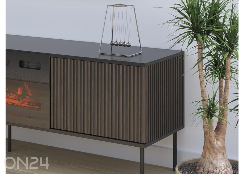 TV-alus Notte 182 cm + elektrikamin suurendatud
