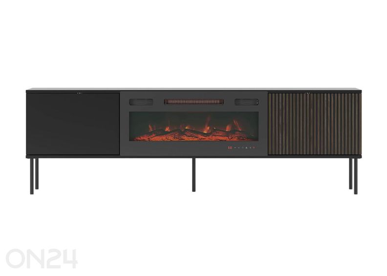 TV-alus Notte 182 cm + elektrikamin suurendatud
