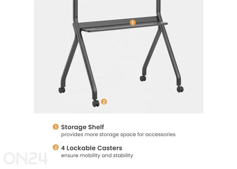 TV-alus ratastel suurendatud