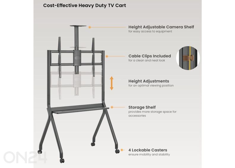 TV-alus ratastel suurendatud