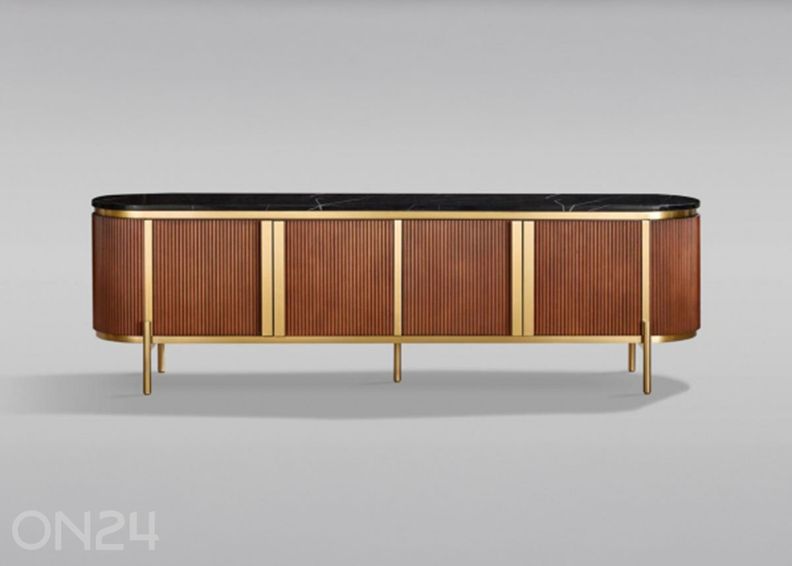 TV-alus Stilig, kuldne/kastan suurendatud