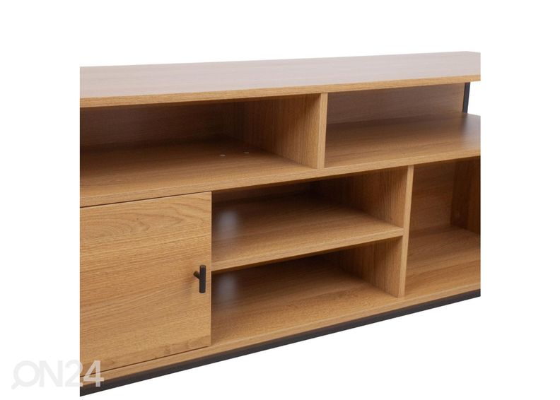 TV-alus Study 150x40xH54 cm, tamm/must suurendatud