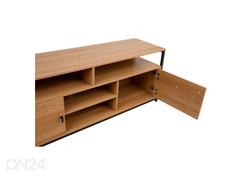 TV-alus Study 150x40xH54 cm, tamm/must suurendatud