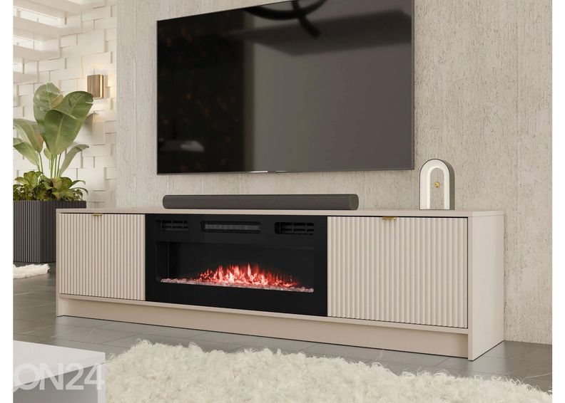 TV-alus Tireno 182 cm elektrikaminaga suurendatud