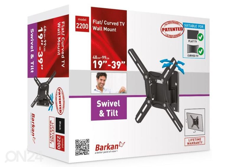 TV-seinakinnitus Barkan 2200.B 13"- 39" suurendatud