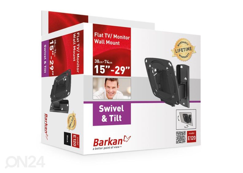 TV-seinakinnitus Barkan E120.B 13"- 29" suurendatud