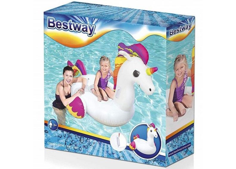 Ujumismadrats ükssarvik Bestway 150x117 cm suurendatud