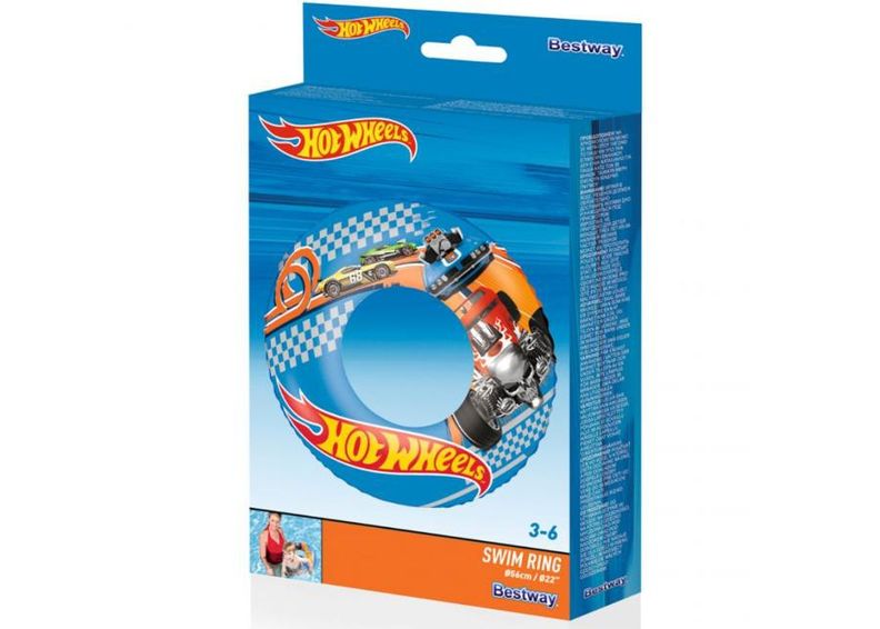 Ujumisrõngas BESTWAY HOT WHELLS 56cm suurendatud