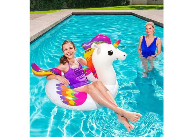 Ujumisrõngas Bestway ükssarvik 119 cm suurendatud