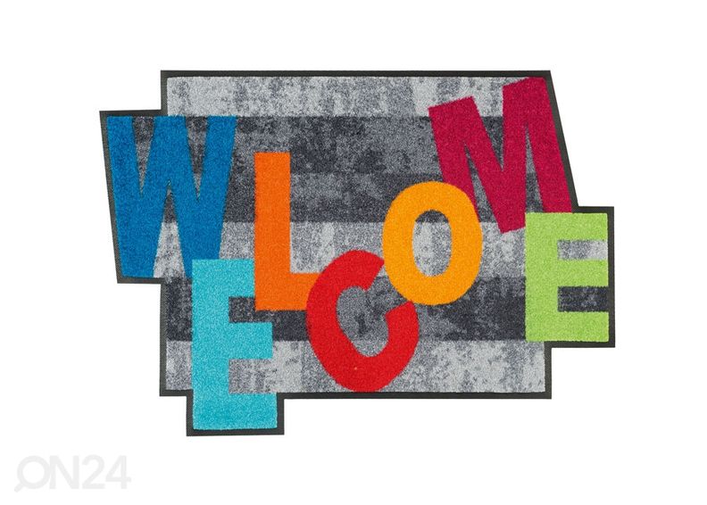 Uksematt Crazy Welcome 60x85 cm suurendatud