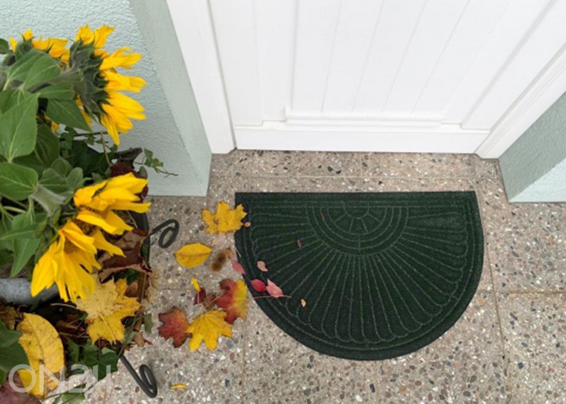 Uksematt Halfmoon midnight green 85x55 cm suurendatud