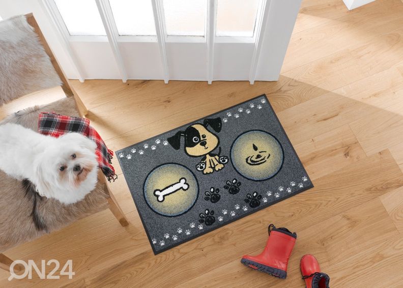 Uksematt Hundemahlzeit 50x75 cm suurendatud