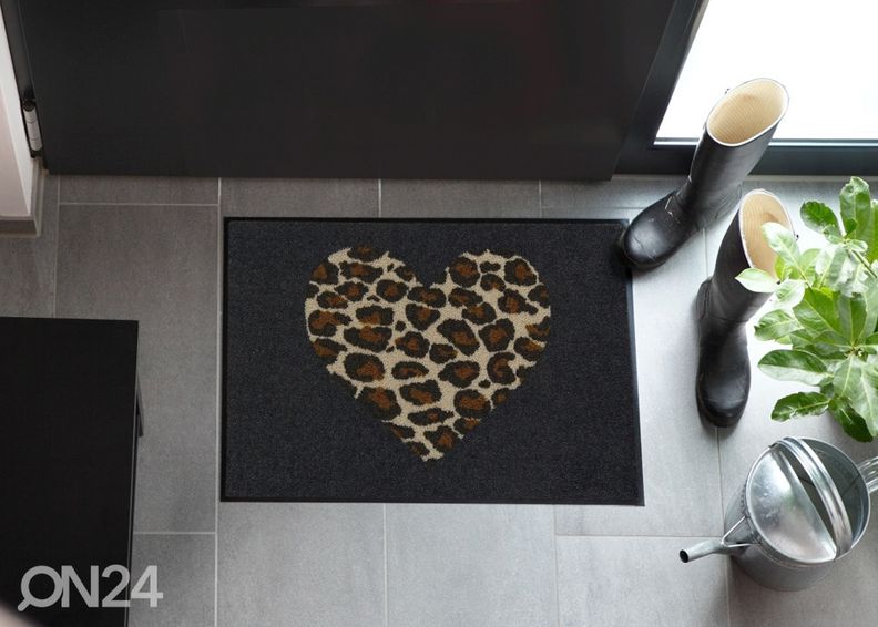 Uksematt Leo Love 50x75 cm suurendatud