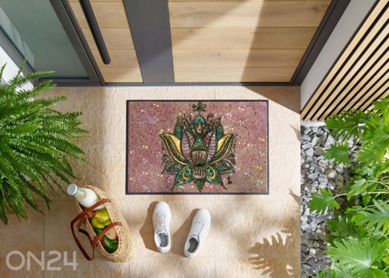 Uksematt Lotus Blossom 50x75 cm suurendatud