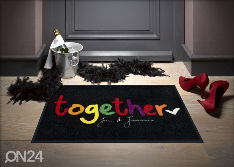 Uksematt together in love 50x75 cm suurendatud