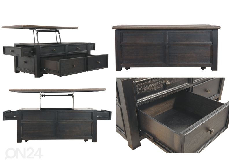 Ülestõstetava plaadiga diivanilaud suurendatud