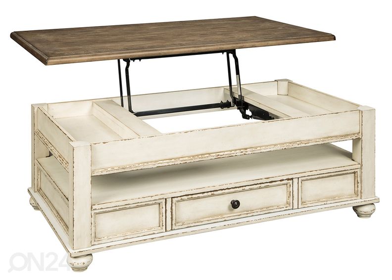 Ülestõstetava plaadiga diivanilaud suurendatud