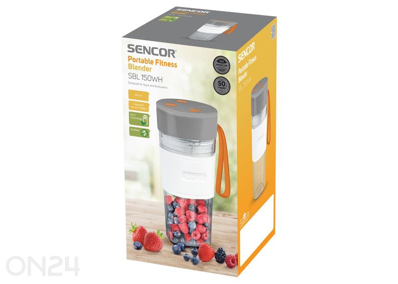 Vaakum- smuutiblender akutoitel Sencor SBL150WH suurendatud