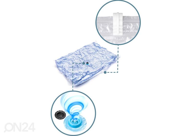 Vaakumkotid riietele 2tk 60x70cm Lamart LT8025 suurendatud