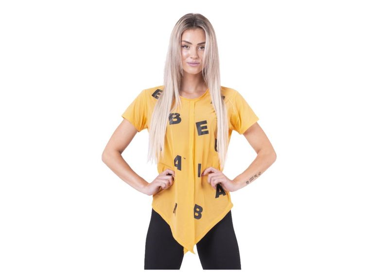 Vabaajasärk naistele T-Shirt Nebbia Tied Knot Letters suurendatud