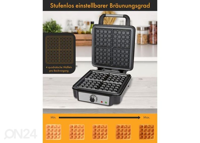 Vahvliküpsetaja ProfiCook PCWA1241 suurendatud